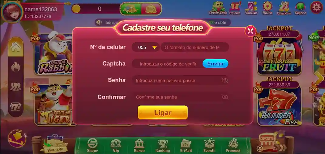 Registro no OK Slots